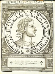Ludouicus Balbus, illustration from Imperatorum Romanorum Omnium Orientalium et Occidentalium Verissimae Imagines ex Antiquis Numismatis